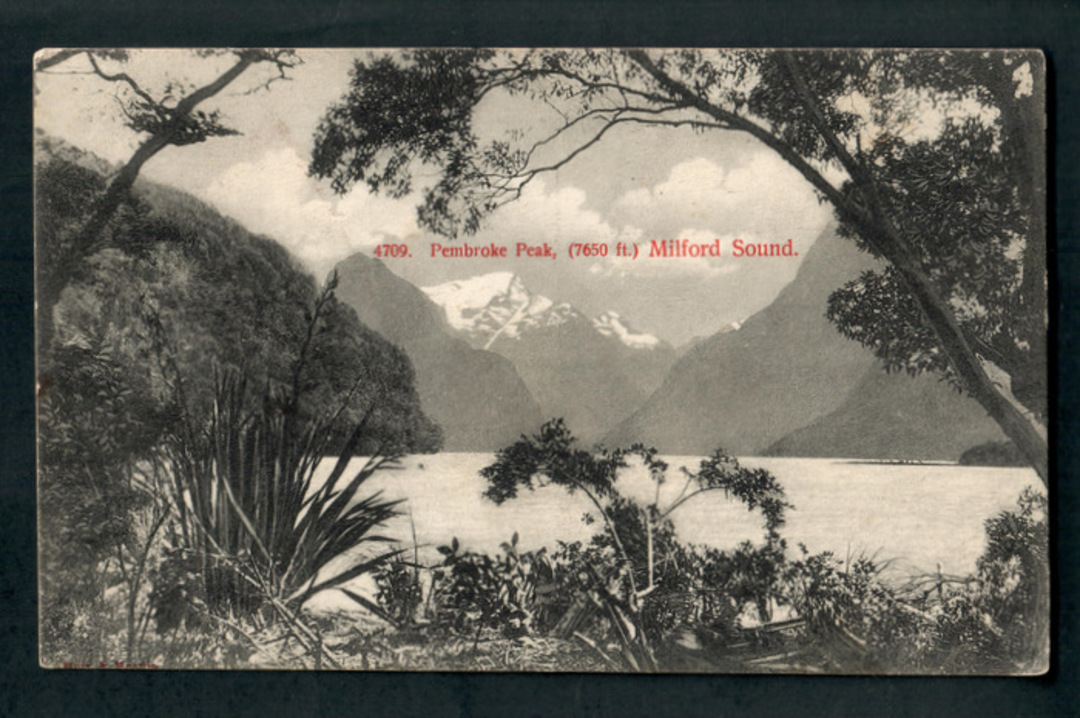 Postcard of Pembroke Peak Milford Sound. - 249821 - Postcard image 0