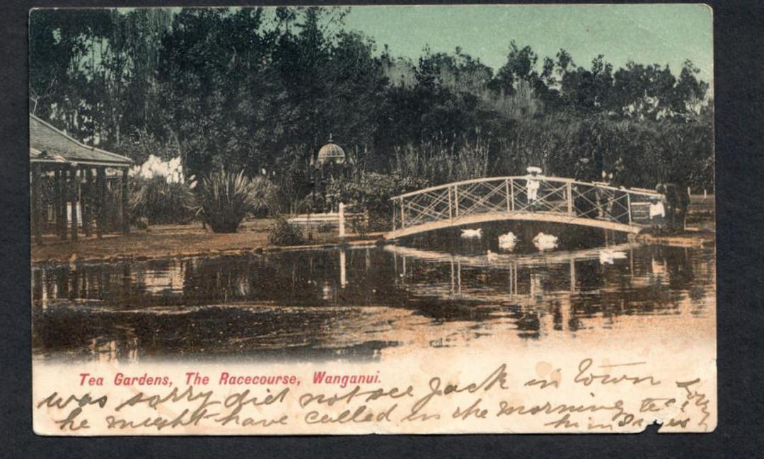 Postcard of Tea Gardens The Racecourse Wanganui. - 47138 - Postcard image 0