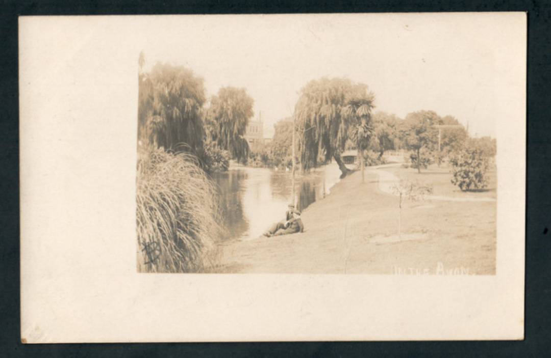 Early Undivided  Real Photograph of Avon River Christchurch. - 248324 - Postcard image 0