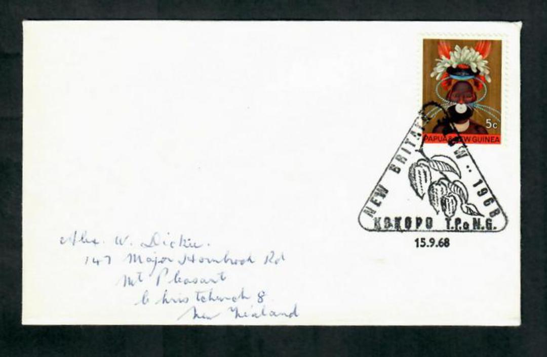 PAPUA NEW GUINEA 1968 New Britain Show. Special Postmark. - 31615 - FDC image 0