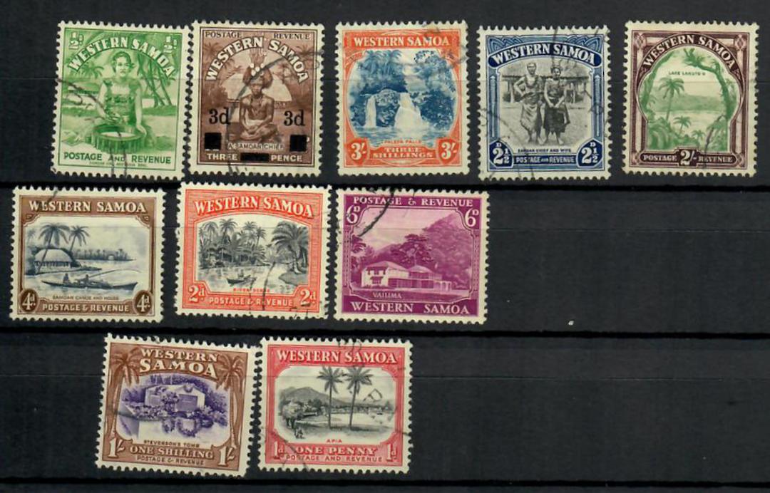 SAMOA 1935 Definitives. Set of 10. - 21768 - VFU image 0