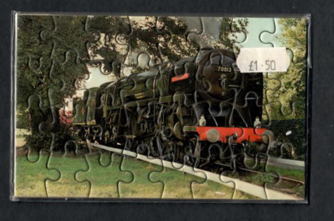 BRITISH RAIL Standard Class #70013 (preserved) Jigsaw puzzle the size of a postcard. - 240563 - Postcard image 0
