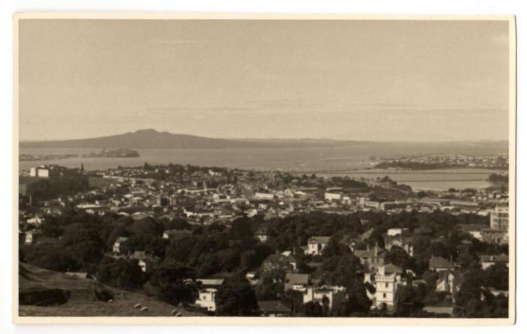 Real Photograph of View from Mt Eden Auckland - 45631 - Postcard image 0