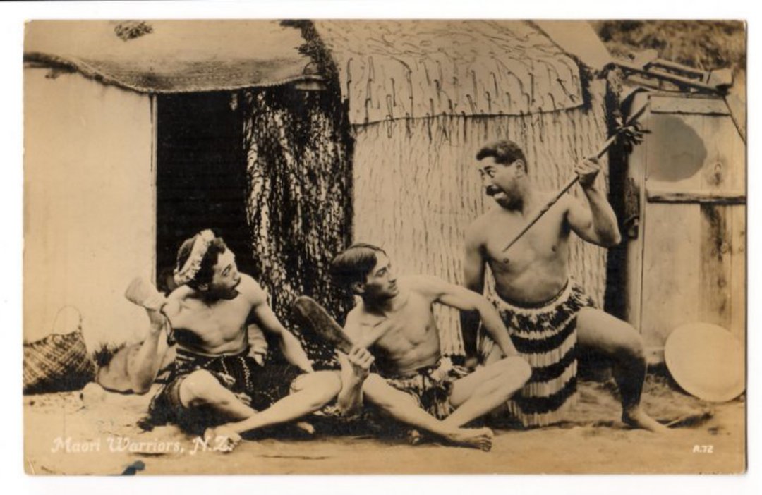 Real Photograph published by Tanner of Maori Warriors. - 69657 - Postcard image 0