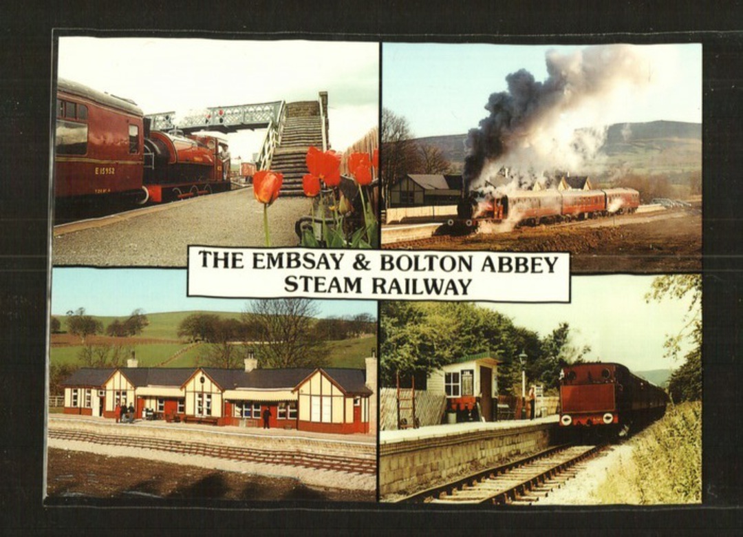 Modern Coloured Postcard of the Embsay & Bolton Abbey Steam Railway. - 440040 - Postcard image 0