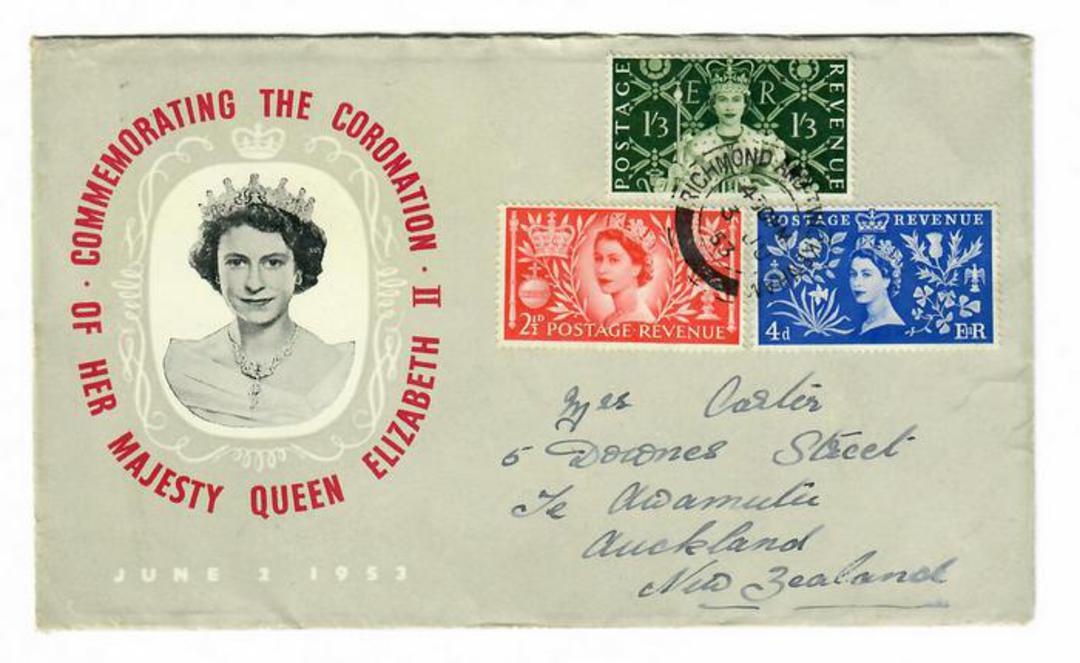 GREAT BRITAIN 1953 Coronation first day cover. - 30316 - PostalHist image 0