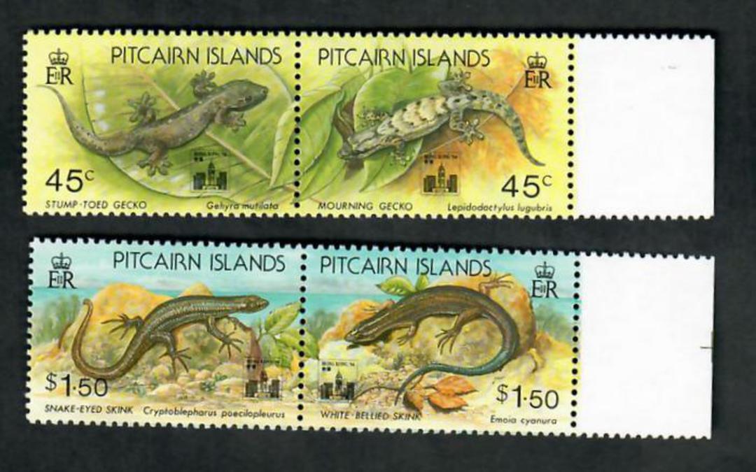 PITCAIRN ISLANDS 1993 Hong Kong '94 International Stamp Exhibition. Set of 4 in joined pairs. - 20071 - UHM image 0