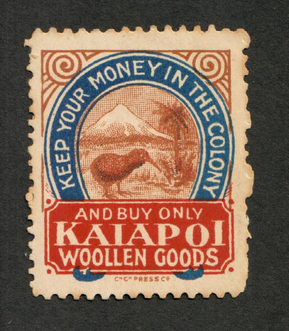 NEW ZEALAND 1906 Buy only Kaiapoi Woollen Goods. Very Lightly Hinged. Otherwise excellent gum. - 80688 - LHM image 0
