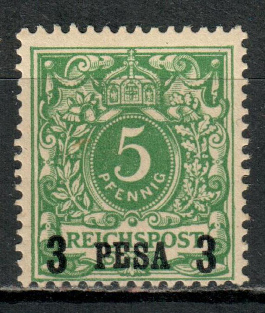 GERMAN EAST AFRICA 1893 Definitive 3 pesa on 10pf Green. - 75477 - Mint image 0