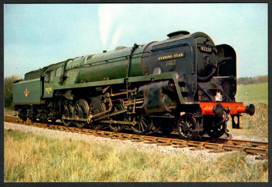 BRITISH RAIL Evening Star 2-10-0 Standard Class 9. Modern Coloured Postcard. - 440602 - Postcard image 0