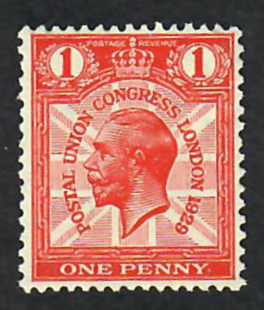 GREAT BRITAIN 1929 Ninth UPU Congress 1d Scarlet. - 70350 - UHM image 0