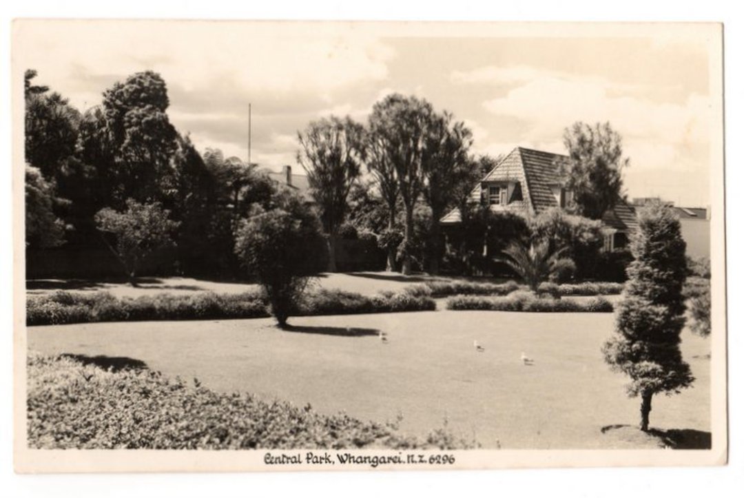 Real Photograph by A B Hurst & Son of Central Park Whangarei. - 45048 - Postcard image 0