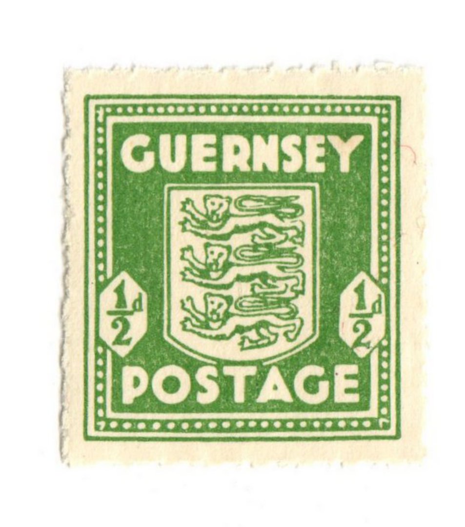 GUERNSEY 1941 Definitive ½d Olive Green. - 70316 - LHM image 0