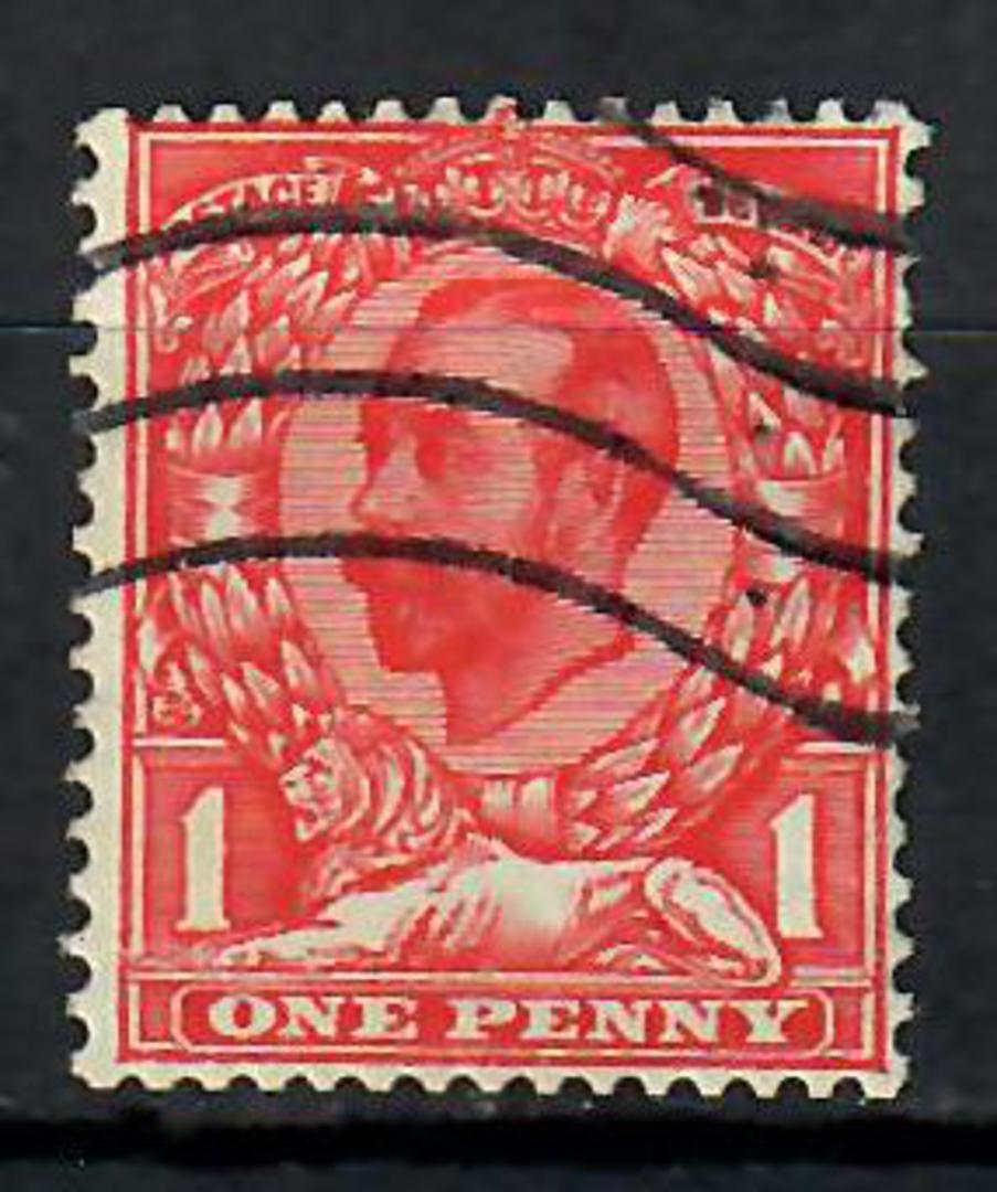 GREAT BRITAIN 1911 George 5th Definitive 1d Scarlet. - 70566 - Used image 0