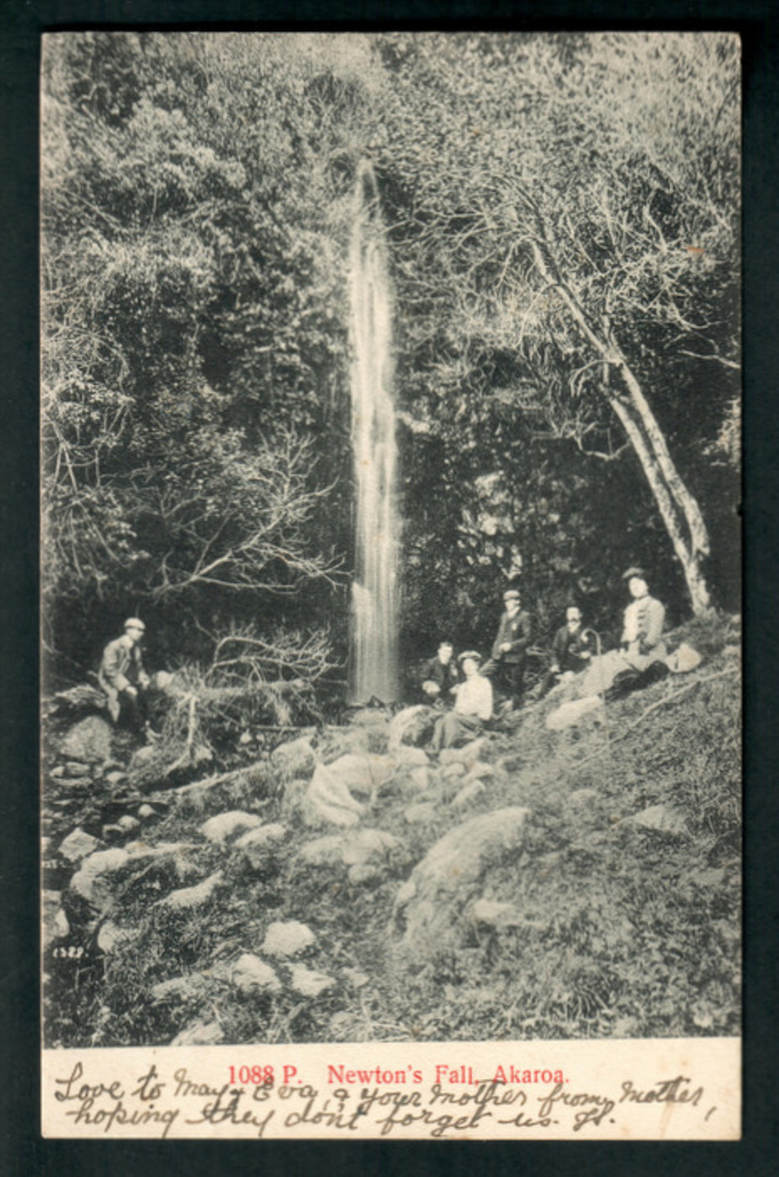 Postcard of Newton's Fall Akaroa. - 48290 - Postcard image 0
