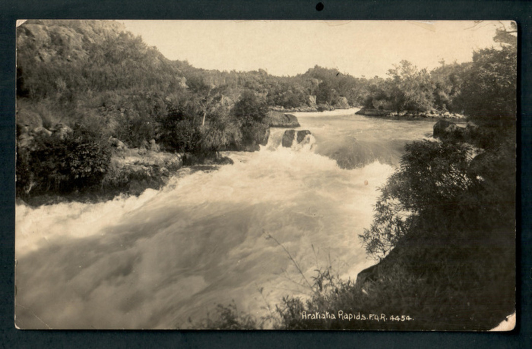 Real Photograph by Radcliffe of Aratiatia Rapids. - 246766 - Postcard image 0