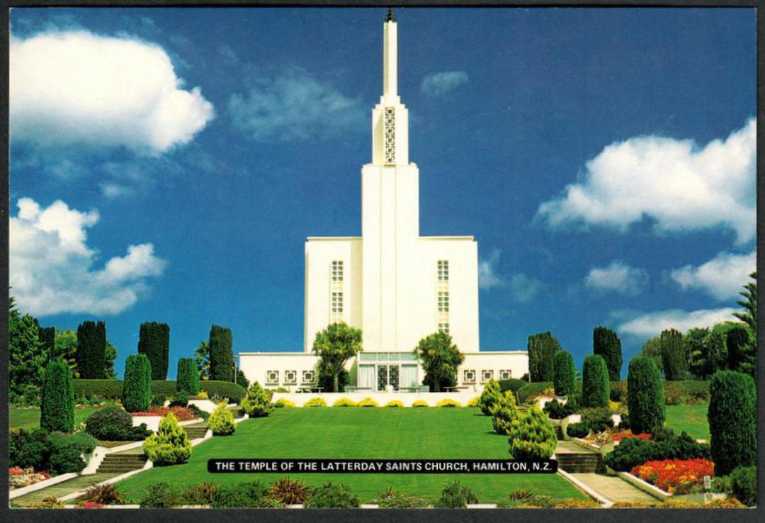 HAMILTON The Temple of the Latterday Saints Modern Coloured Postcard by PPP. - 445652 - Postcard image 0