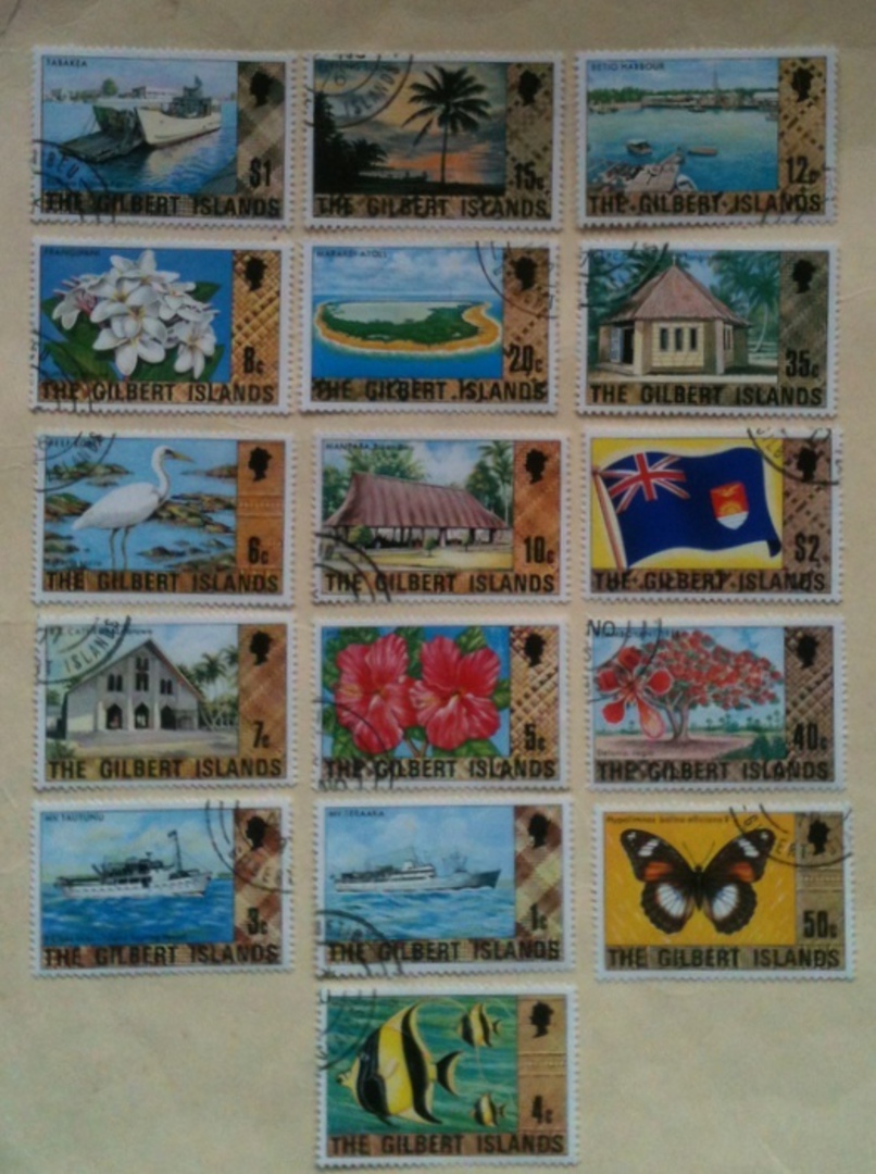 GILBERT ISLANDS 1979 Definitives. Set of 16. - 20713 - VFU image 0