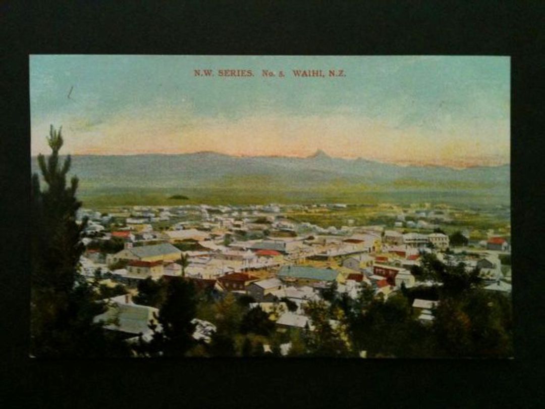 Coloured postcard of Waihi. - 46526 - Postcard image 0