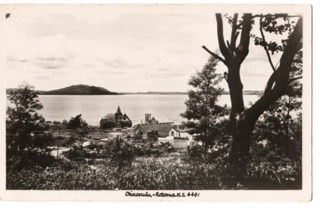 Real Photograph by A B Hurst & Son of Ohinemutu. - 46111 - Postcard image 0
