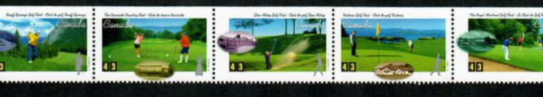 CANADA 1995 Golf. Strip of 5. - 53826 - UHM image 0