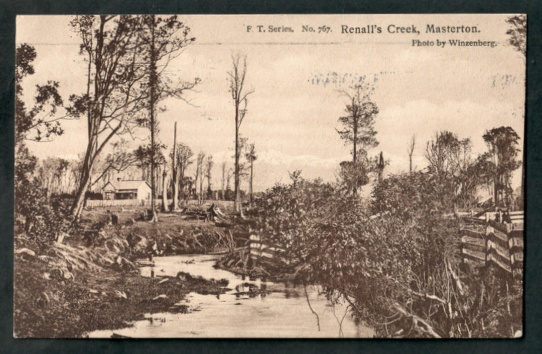 Postcard of Renall's Creek Masterton. - 47857 - Postcard image 0