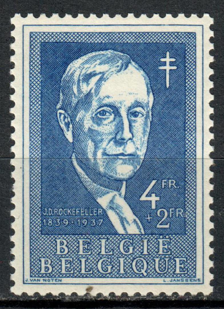 BELGIUM 1955 Anti-Tuberculosis Fund 4fr+2fr Deep Bright Blue. - 90969 - UHM image 0