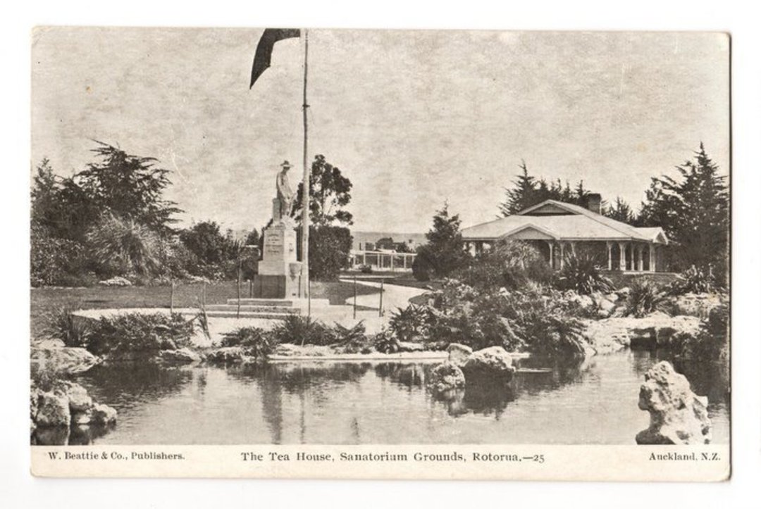Postcard of The Tea House Sanitorium Grounds Rotorua. - 46259 - Postcard image 0