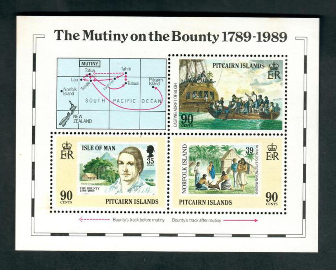 PITCAIRN ISLANDS 1989 Bicentenary of Settlement on Pitcairn Island. Second series. Miniature sheet. - 52327 - UHM image 0