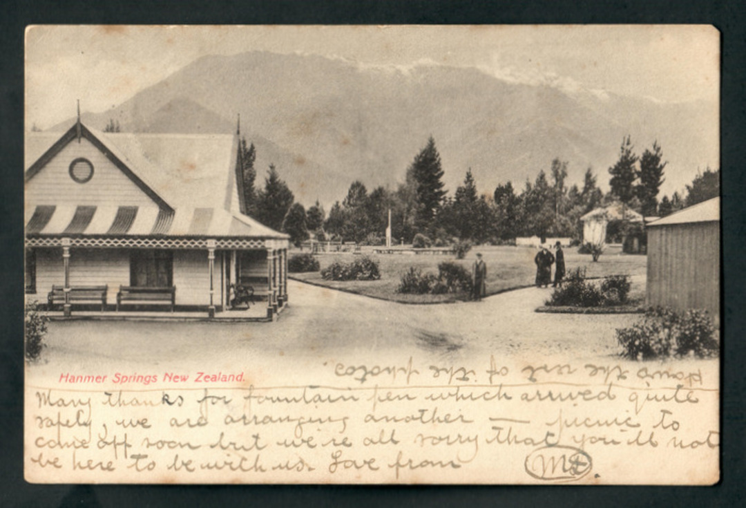 Early Undivided Postcard of Hanmer Springs. - 48297 - Postcard image 0