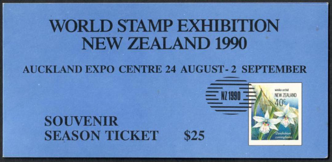 NEW ZEALAND 1990 Orchids . Imperf mini sheet in the season ticket. - 30923 - UHM image 0