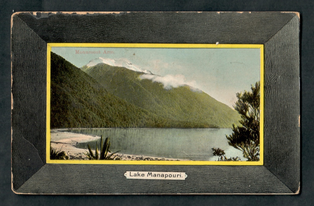 Coloured postcard of Lake Manapouri. - 49326 - Postcard image 0