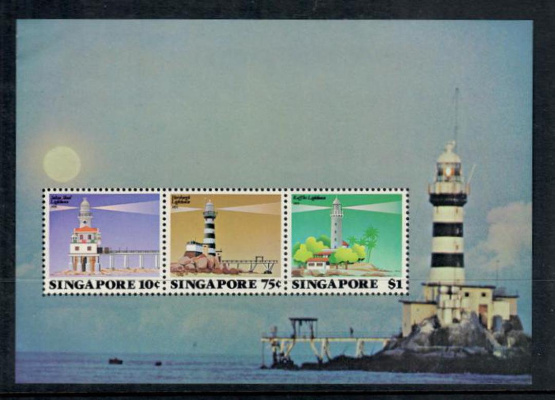 SINGAPORE 1982 Lighthouses. Miniature sheet. - 52035 - UHM image 0