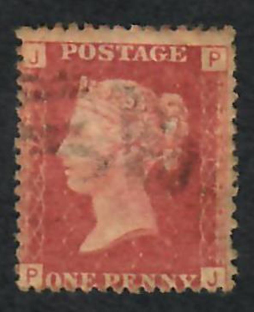 GREAT BRITAIN 1858 1d Red Plate 217 Letters JPPJ - 70217 - Used image 0