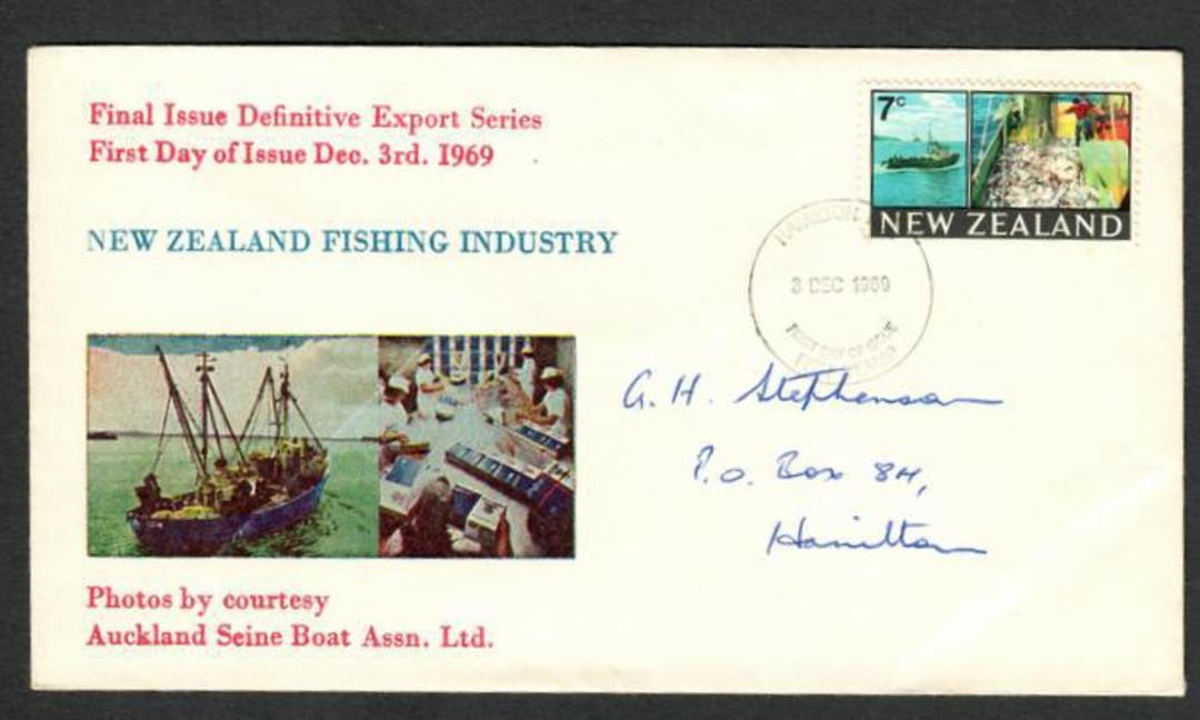 NEW ZEALAND 1969 Definitive 7c on illustrated first day cover 8/12/1969. - 34769 - FDC image 0
