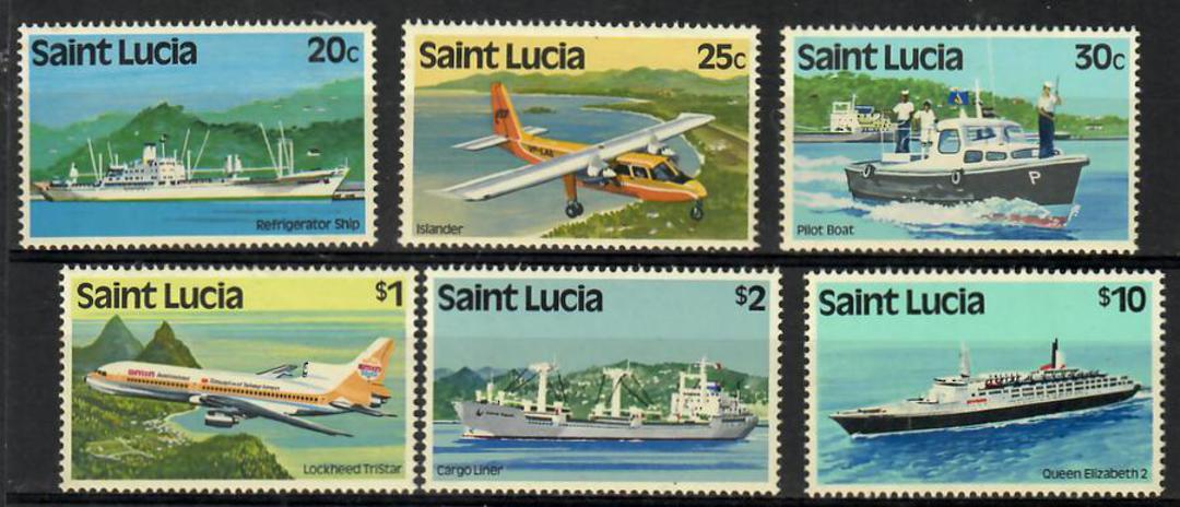 ST LUCIA 1980 Transport. Set of 6. Watermark 15. - 22477 - UHM image 0