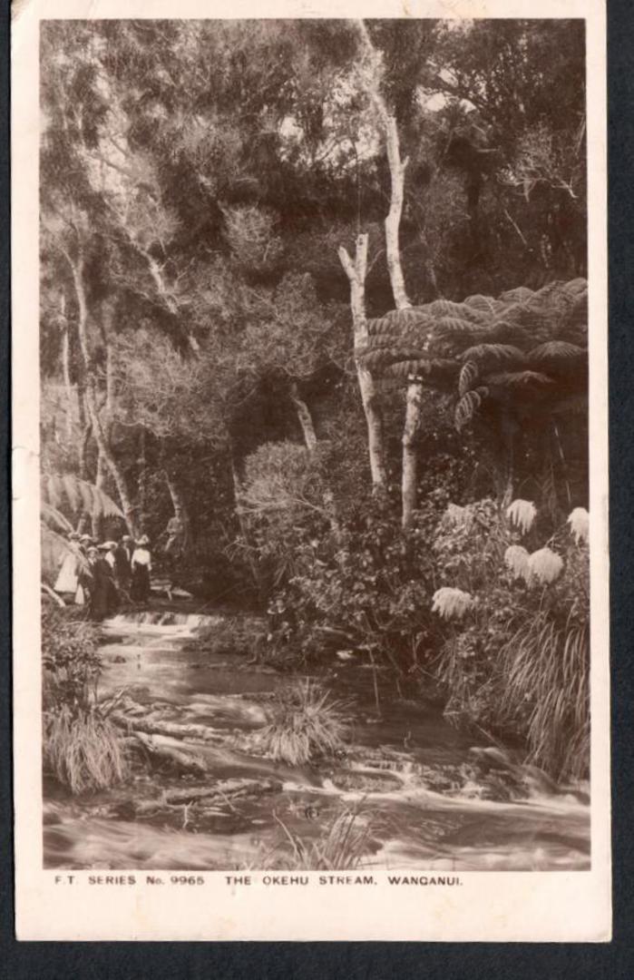 Real Photograph of the Okehu Stream. - 47172 - Postcard image 0