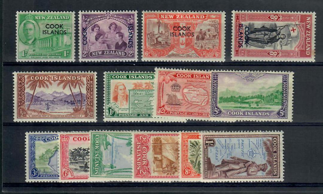 COOK ISLANDS 1949 Definitives. Set of 10. - 20633 - Mint image 0