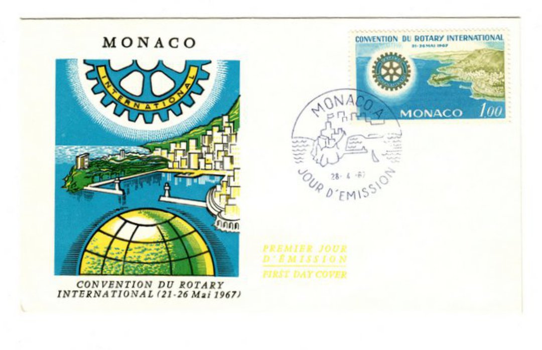 MONACO 1967 Rotary on first day cover. - 37841 - FDC image 0