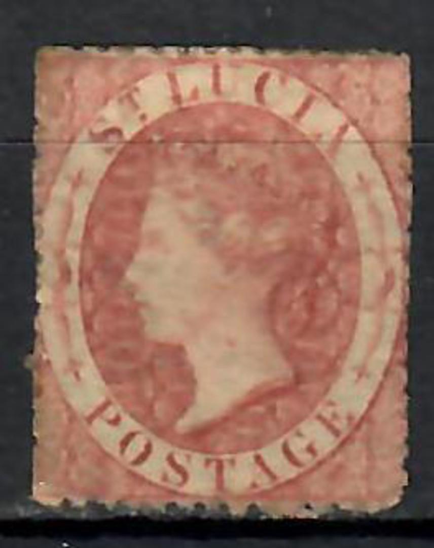 ST LUCIA 1860 Victoria 1st Definitive (1d) Rose-Red. - 70994 - Mint image 0