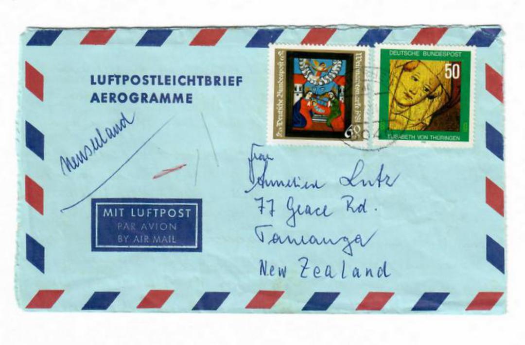 WEST GERMANY 1981 Aerogramme to New Zealand. - 30176 - PostalHist image 0