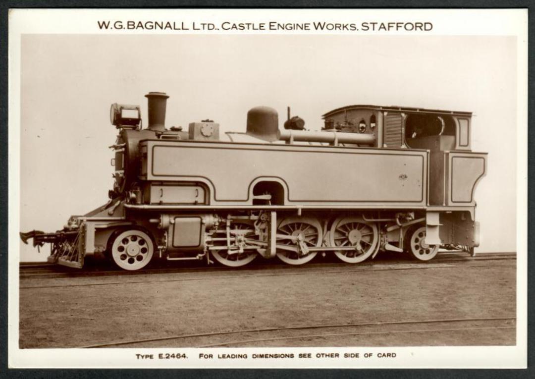 Steam Locomotive Manufacturers W G Bagnall Limited Quote card Type E2464. Fine photograph. - 440685 - Postcard image 0