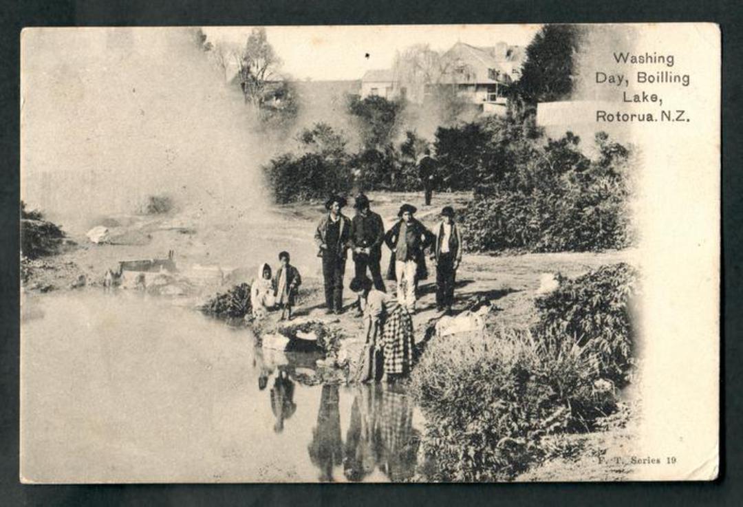 Postcard of Washing Day Boiling Lake Rotorua. - 49640 - Postcard image 0