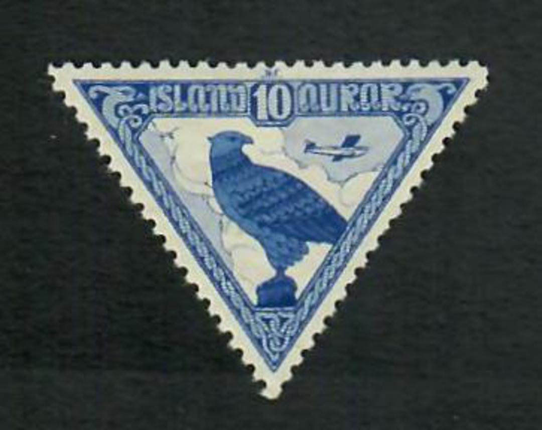 ICELAND 1930 Parliamentary Millenary Air 10a Blue and Grey-Blue. - 90017 - LHM image 0