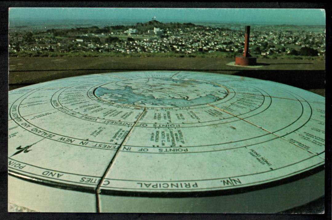 Large-sized modern coloured postcard of the Plain Table Mt Eden Auckland. - 524883 - Postcard image 0