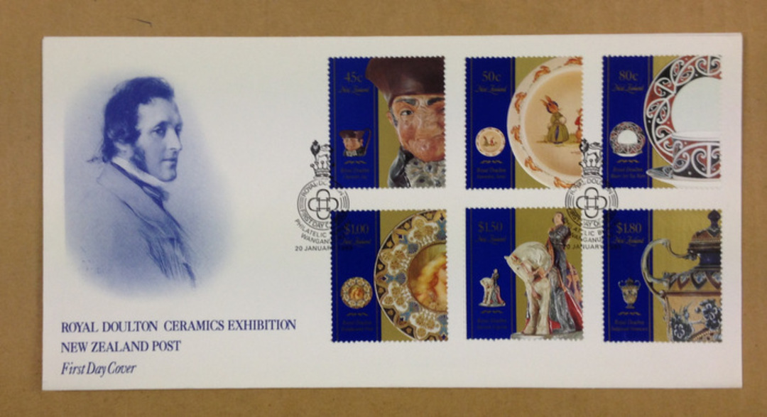 NEW ZEALAND 1993 Royal Doulton. Set of 6 on first day cover. - 521074 - FDC image 0