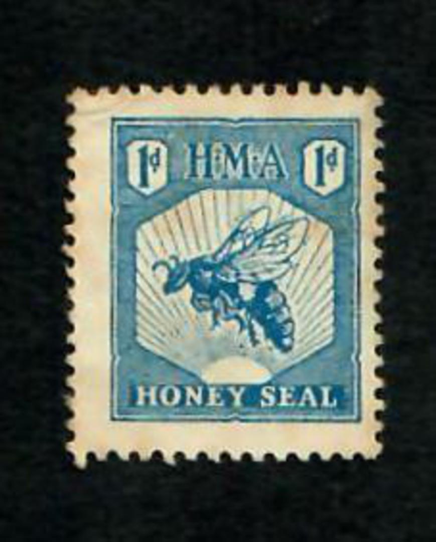 NEW ZEALAND Honey Seal 1d Blue. - 89871 - Fiscal image 0