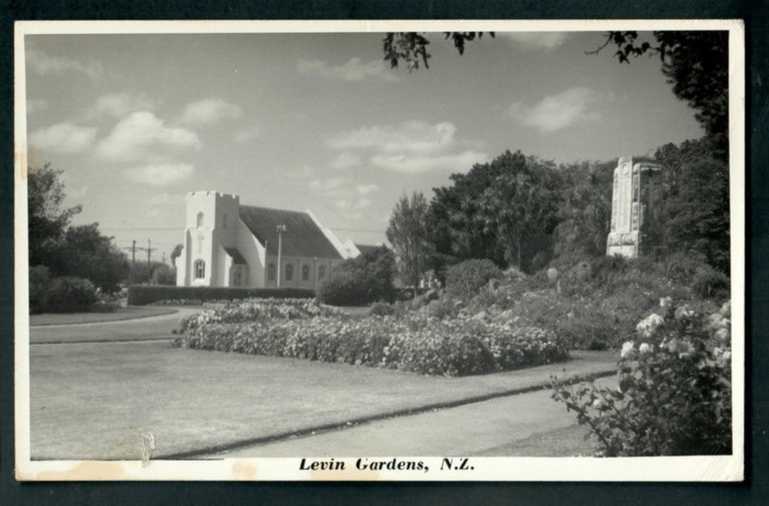 Real Photograph by N S Seaward of Levin Gardens. - 47319 - Postcard image 0