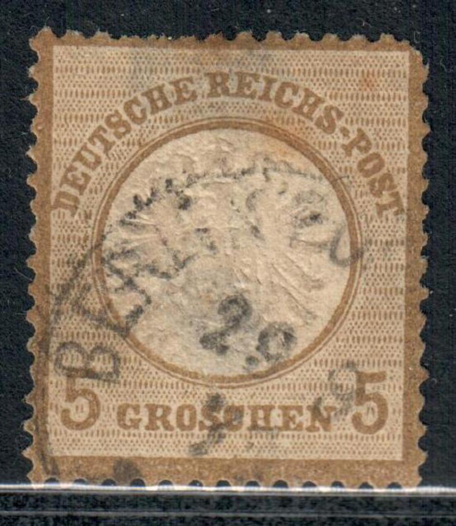 GERMANY 1872 Definitive 5g Bistre. Light postmark BERLIN. - 9332 - GU image 0