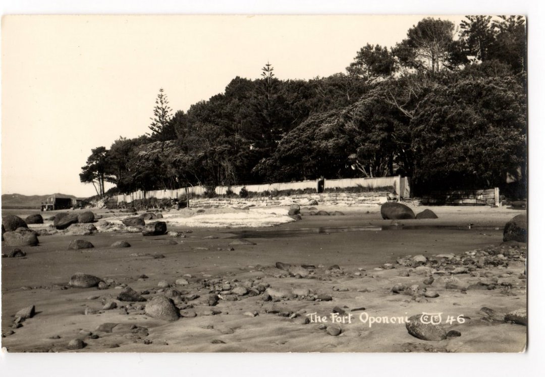 Real Photograph by Woolley of the Fort Opononi. - 44840 - Postcard image 0